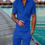 Hunter - Letní Set Polo Tričko Šortky Krátký Rukáv