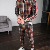 Brandon - Sportovní Set Kostkovaná Mikina Kalhoty