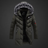 Colby - Dlouhá Zimní Bunda S Kapucí Prošívaný Design